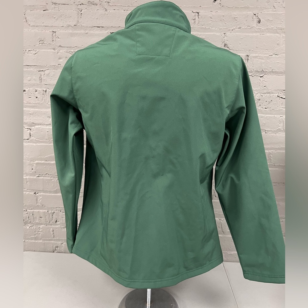 Women's Green Softshell Jacket - Picture 2 of 3